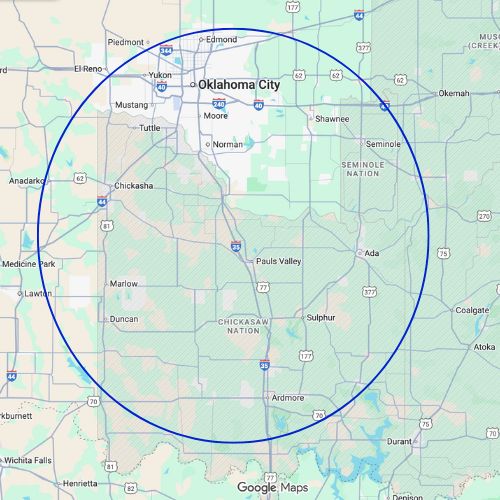 Service Areas for Oklahoma