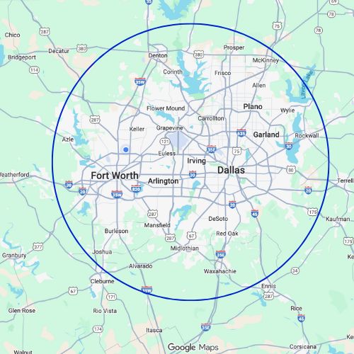 Service Areas for Texas